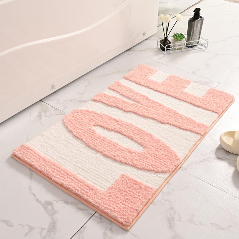 Inyahome Love Bathroom Mat Water Absorbent and Ultra Fluffy Microfiber Bath Rug Machine Washable Bath Mat for Bathroom Carpets 50x80cm mat
Inyahome Love Bathroom Mat Water Absorbent and Ultra Fluffy Microfiber Bath Rug Machine Washable Bath Mat for Bathroom Carpets 50x80cm mat
