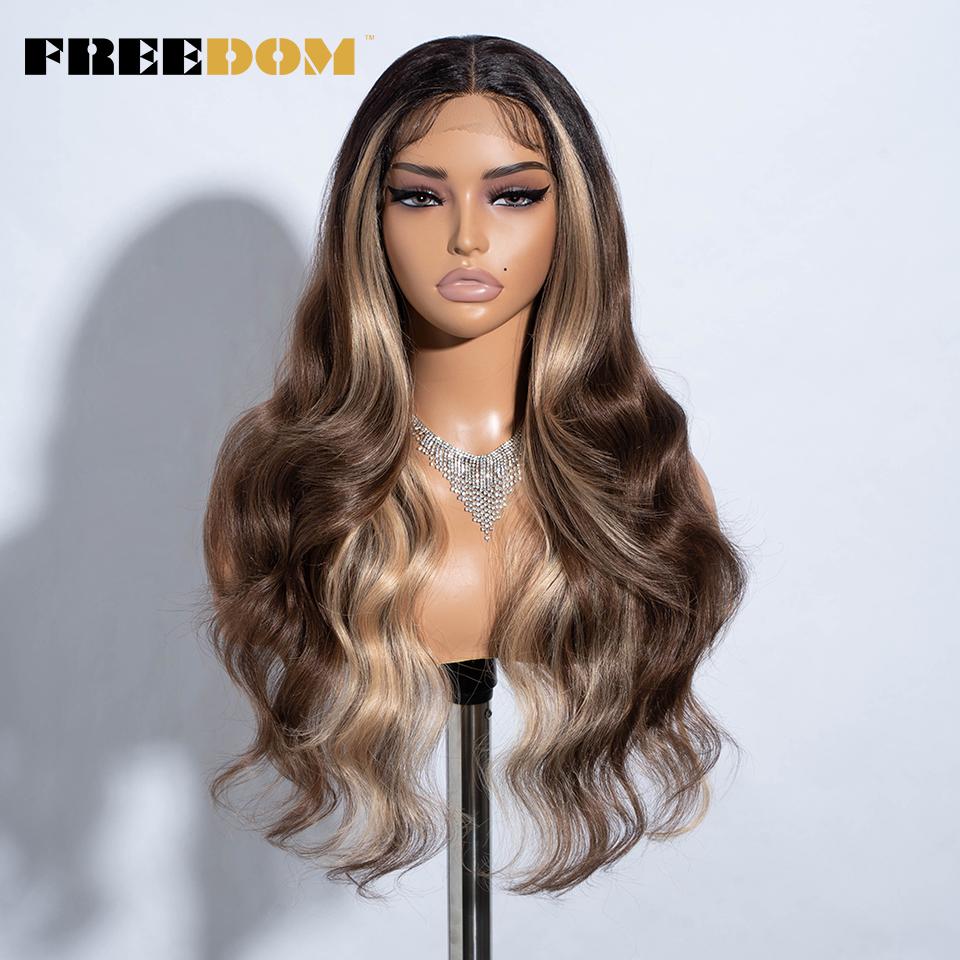 FREEDOM Synthetic Lace Front Wigs For Women 26“ Highlight Honey Brown Body Wave Wig Ombre Blonde Lace Wig Synthetic Cosplay Wig (as the picture,26inches)
FREEDOM Synthetic Lace Front Wigs For Women 26“ Highlight Honey Brown Body Wave Wig Ombre Blonde Lace Wig Synthetic Cosplay Wig (as the picture,26inches)