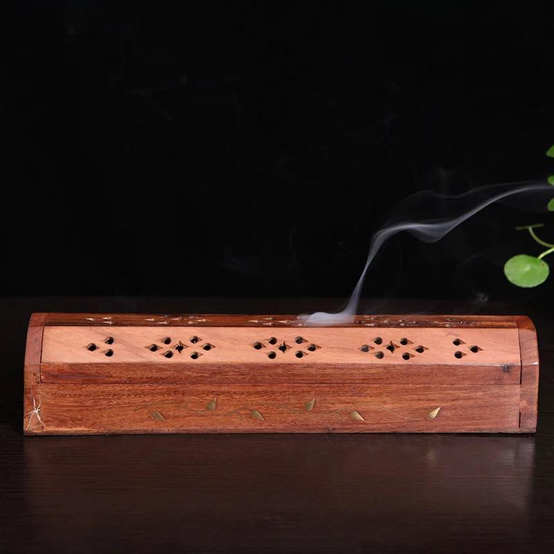 Y Solid Wood Dual Use Incense Burner Handmade Wooden Indian Cone Stick Holders Lying Censer for India Sticks and Cones Base
Y Solid Wood Dual Use Incense Burner Handmade Wooden Indian Cone Stick Holders Lying Censer for India Sticks and Cones Base