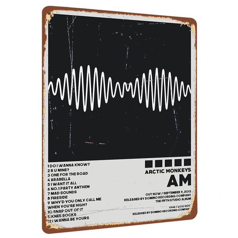 Arctic Monkeys AM Album Wave Pattern Custom Metal Tin Sign Home Decor Music Poster 20x30cm(7.8x11.8inch)
Arctic Monkeys AM Album Wave Pattern Custom Metal Tin Sign Home Decor Music Poster 20x30cm(7.8x11.8inch)
