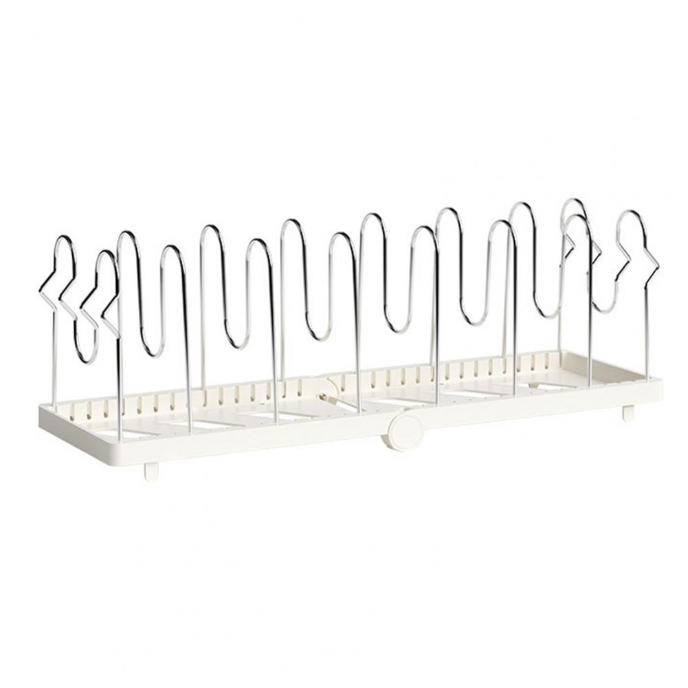 Pot Lid Organizer Expandable Stainless Steel Pot Rack Divider Adjustable Kitchen Cabinet Lid Organizer under Cabinet Food білий
Pot Lid Organizer Expandable Stainless Steel Pot Rack Divider Adjustable Kitchen Cabinet Lid Organizer under Cabinet Food білий