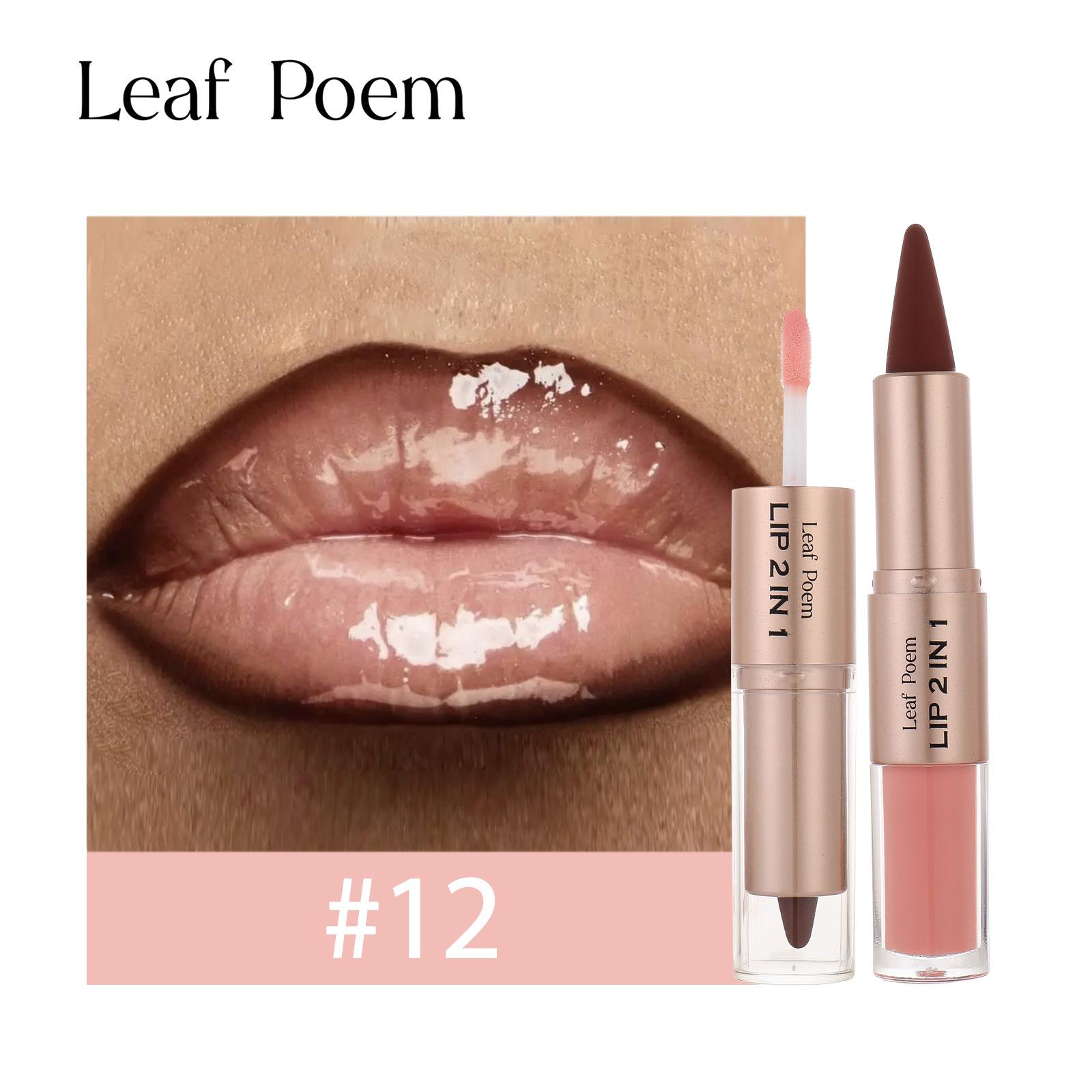2-in-1 -Ended Lip Product: Lipstick, Lip Liner, And Mirror-Finish Lip Gloss/Lip Glaze 2.5ML One Size
2-in-1 -Ended Lip Product: Lipstick, Lip Liner, And Mirror-Finish Lip Gloss/Lip Glaze 2.5ML One Size