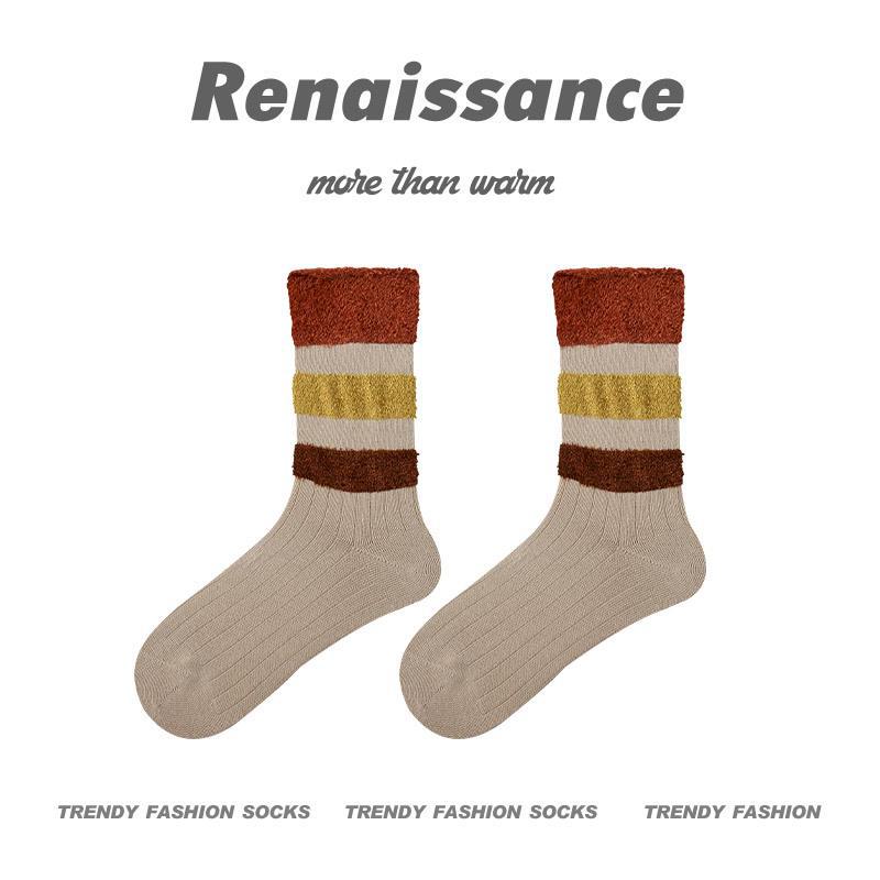 Женские винтажные носки Renaissance в контрастную полоску для похудения — модный двухслойный дизайн на весну/осень One Size
Женские винтажные носки Renaissance в контрастную полоску для похудения — модный двухслойный дизайн на весну/осень One Size