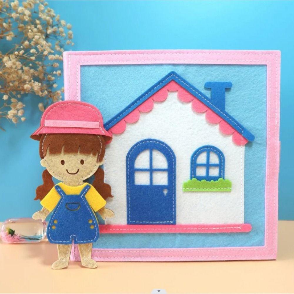 Stereoscopic Puzzle Felt Book 3D Early Learning Educational Book Children Toys рожевий
Stereoscopic Puzzle Felt Book 3D Early Learning Educational Book Children Toys рожевий