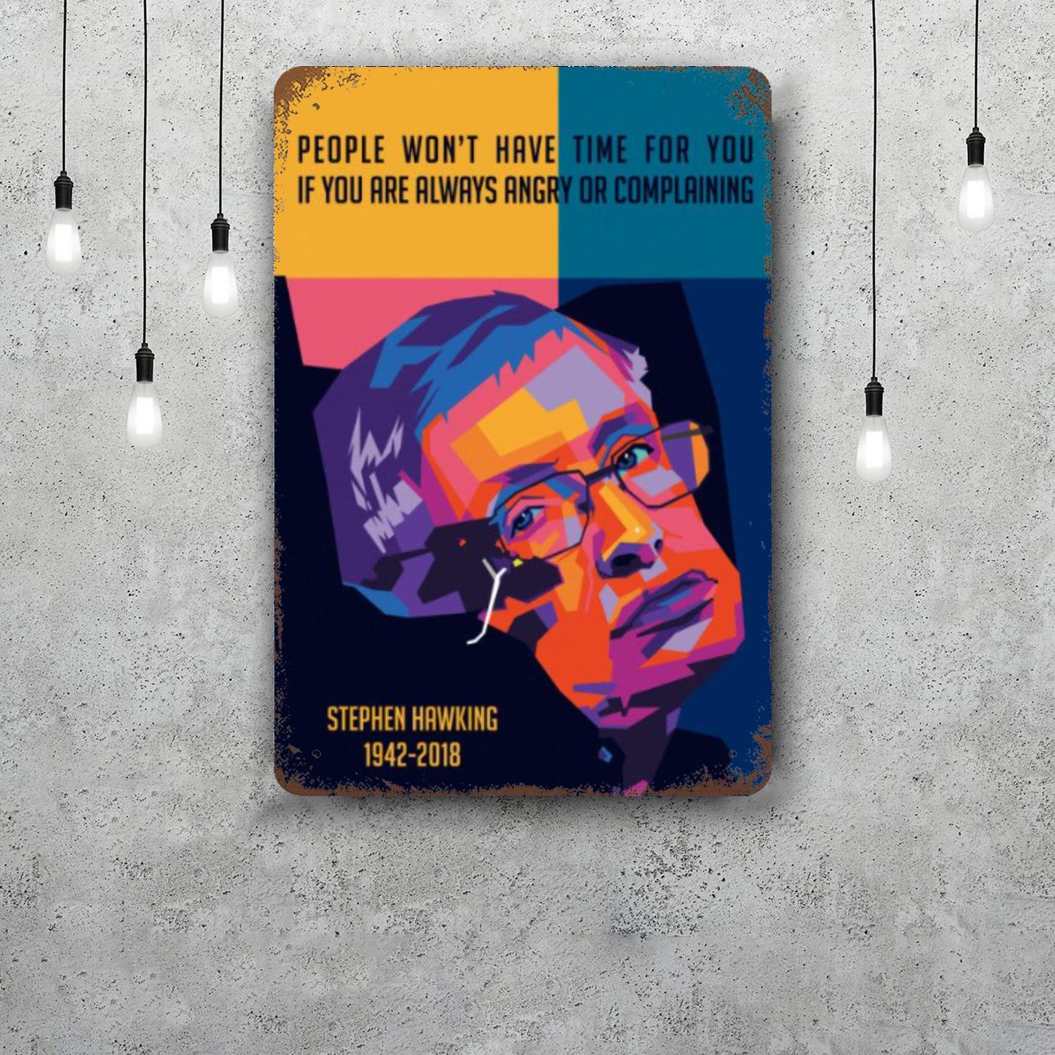 stephen hawking physicist Tin Sign Home Decor Wall Decor Art Wall Mural Room Decoration Decor Retro Metal Sign Plate Bar Posters 20x30cm(7.8x11.8inch)
stephen hawking physicist Tin Sign Home Decor Wall Decor Art Wall Mural Room Decoration Decor Retro Metal Sign Plate Bar Posters 20x30cm(7.8x11.8inch)
