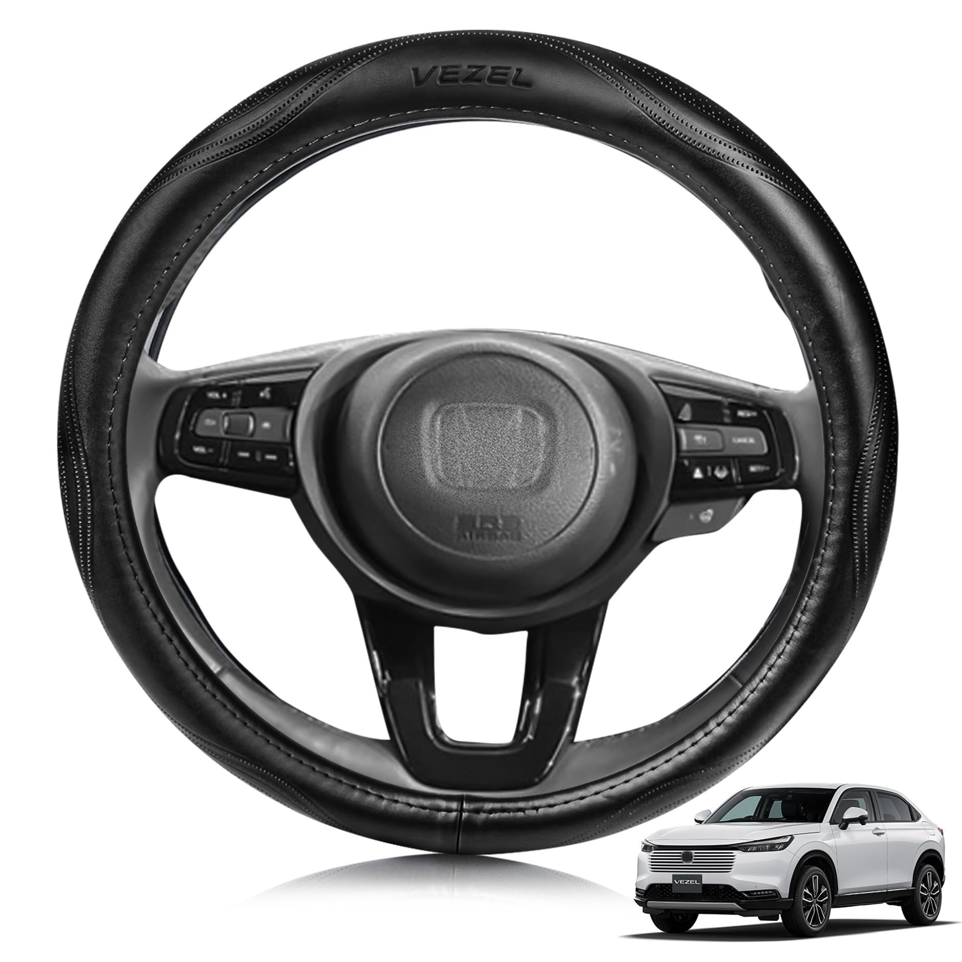 ElitingCar Premium Genuine Leather Steering Wheel Cover for Honda Vezel RV Stylish 3D Exclusive Car Reinforced Aging Easy Interior Dress Up Your Round чёрный
ElitingCar Premium Genuine Leather Steering Wheel Cover for Honda Vezel RV Stylish 3D Exclusive Car Reinforced Aging Easy Interior Dress Up Your Round чёрный