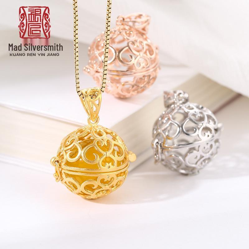 S925 Sterling Silver Hollow Round Bead Pendant Necklace in Ancient Song National Style. 925 Silver розового золота
S925 Sterling Silver Hollow Round Bead Pendant Necklace in Ancient Song National Style. 925 Silver розового золота