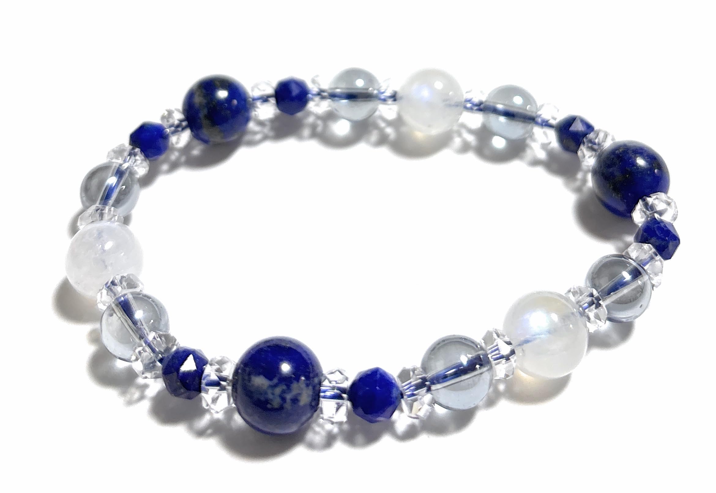Healing Love Work Amulet Natural Stone Power Stone Bracelet Lapis Lazuli Blue Moonstone Cosmo Aura Crystal Inner Unisex L Made in Japan [Malline
Healing Love Work Amulet Natural Stone Power Stone Bracelet Lapis Lazuli Blue Moonstone Cosmo Aura Crystal Inner Unisex L Made in Japan [Malline