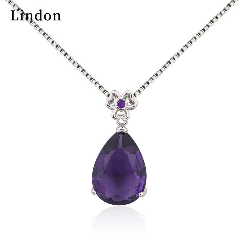 Женское ожерелье Lindon, кулон из медного сплава, циркон, модный подарок фиолетовый
Женское ожерелье Lindon, кулон из медного сплава, циркон, модный подарок фиолетовый