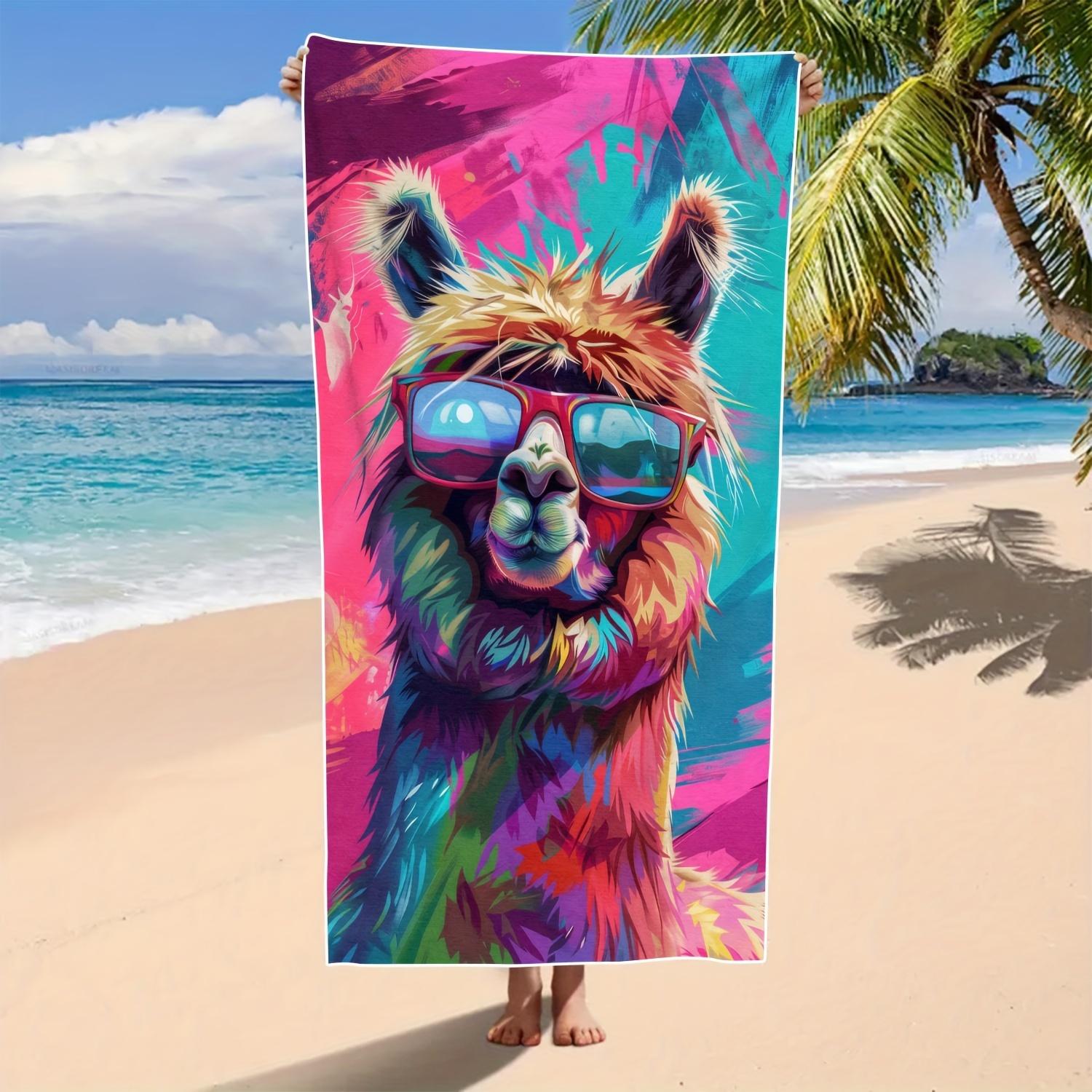 Alpaca Cartoon Pattern Beach Towel, Absorbent Polyester for Pool Party Beach Essentials W30*H60(CM)
Alpaca Cartoon Pattern Beach Towel, Absorbent Polyester for Pool Party Beach Essentials W30*H60(CM)