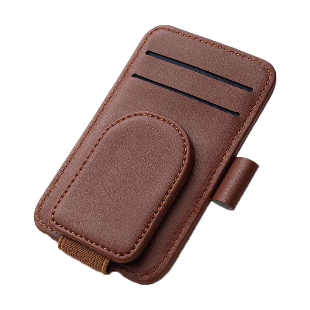 Car Sunglasses Holder Sun Visor Glasses Clip Multifunction Leather Eyeglasses Hanger Portable Ticket Card Clip Car Accessories коричневий
Car Sunglasses Holder Sun Visor Glasses Clip Multifunction Leather Eyeglasses Hanger Portable Ticket Card Clip Car Accessories коричневий