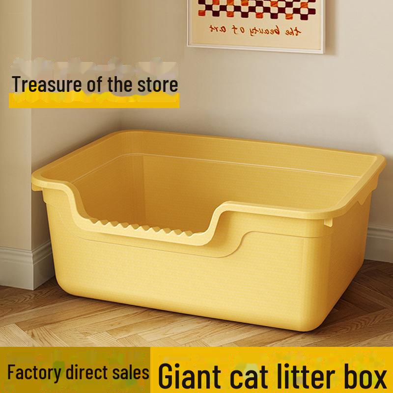 Thickened Semi-Enclosed Oversized Cat Litter Box - Splash-Proof Kitten Toilet for Home Bathtub litter box
Thickened Semi-Enclosed Oversized Cat Litter Box - Splash-Proof Kitten Toilet for Home Bathtub litter box
