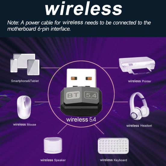 Yousheng Bluetooth-compatible USB Adapter Multi-Device Connection Compact Size Portable Universal Keyboard Headphone Receiver USB Adapter чорний
Yousheng Bluetooth-compatible USB Adapter Multi-Device Connection Compact Size Portable Universal Keyboard Headphone Receiver USB Adapter чорний