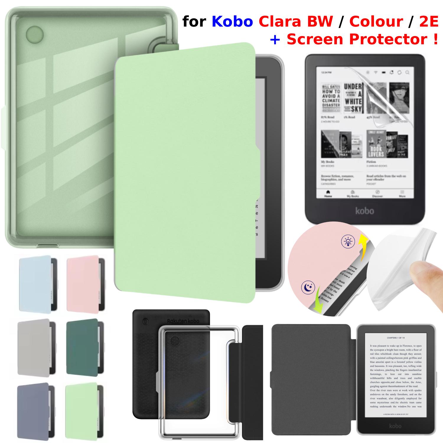 Для Kobo Clara BW Чехол Цвет 2E + Защитная пленка Автоматический сон Кожа Магнитная обложка Прозрачный акриловый чехол 6 электронная книга Фунда Kobo Clara Colour яблочный зеленый
Для Kobo Clara BW Чехол Цвет 2E + Защитная пленка Автоматический сон Кожа Магнитная обложка Прозрачный акриловый чехол 6 электронная книга Фунда Kobo Clara Colour яблочный зеленый