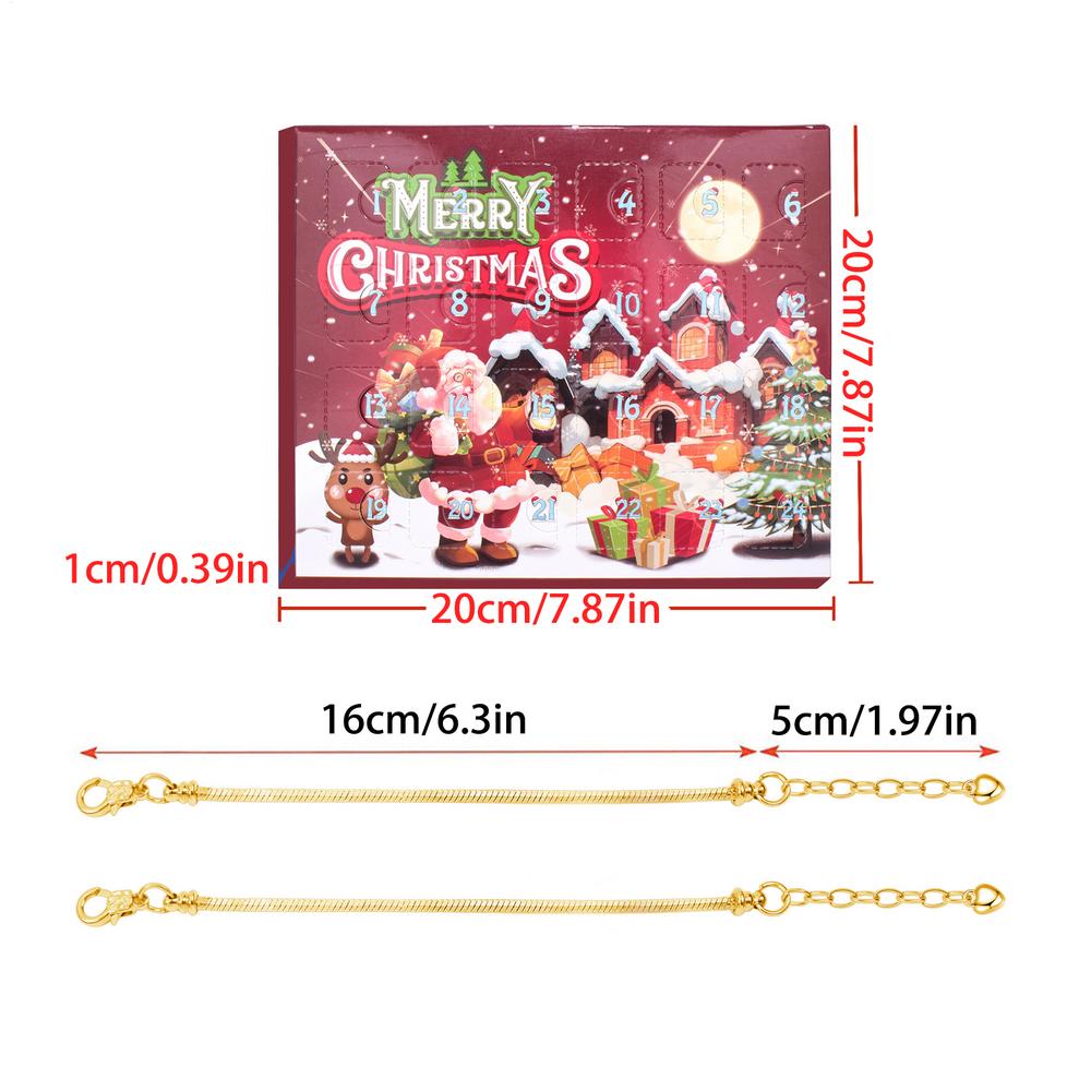 Christmas Bracelet Advent 24 Days DIY Crafting Set Jewelry Making Countdown Calendar for Kids Teens Adults Collectors Craft as detail shows
Christmas Bracelet Advent 24 Days DIY Crafting Set Jewelry Making Countdown Calendar for Kids Teens Adults Collectors Craft as detail shows