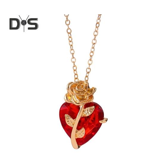 Жіноче намисто, кулон із трояндовим серцем, ретро, регульована довжина, стрази, поліроване намисто з ключицею Повсякденний одяг, весілля, прикраси на шию платиновий
Жіноче намисто, кулон із трояндовим серцем, ретро, регульована довжина, стрази, поліроване намисто з ключицею Повсякденний одяг, весілля, прикраси на шию платиновий