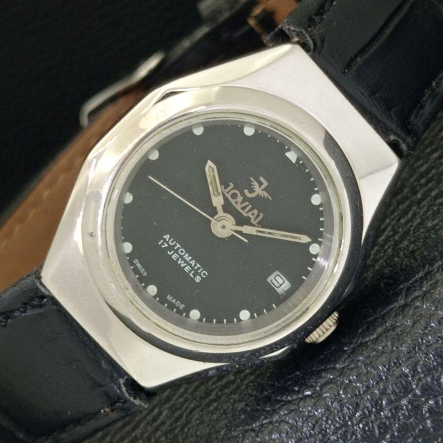 USED JOVIAL AUTOMATIC SWISS 2688 WOMENS DATE BLACK DIAL WATCH a427769-2 R1054-a427769 
USED JOVIAL AUTOMATIC SWISS 2688 WOMENS DATE BLACK DIAL WATCH a427769-2 R1054-a427769