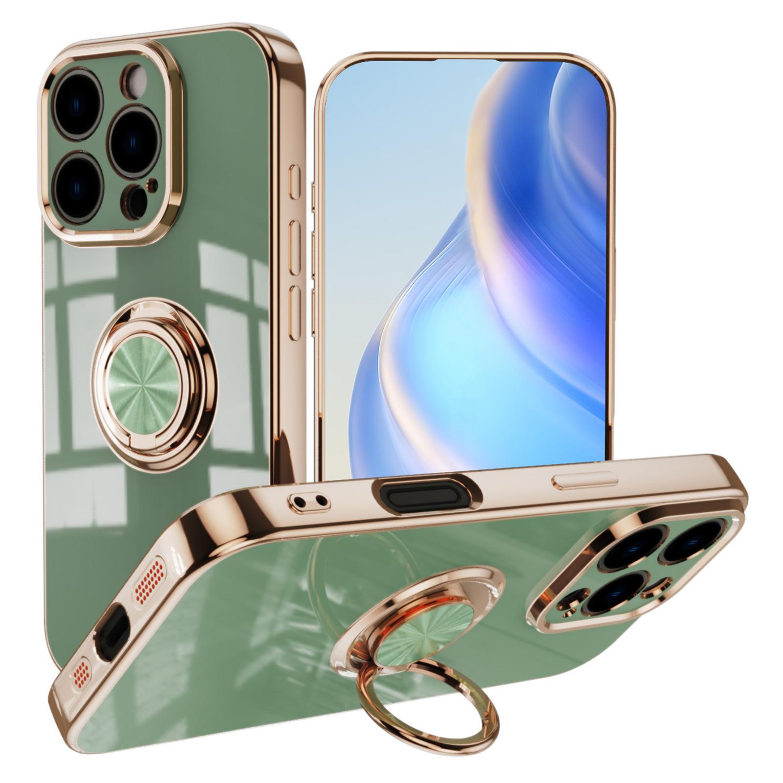 For iPhone 16 Pro Case Precise Cutouts 6D Electroplating TPU Phone Cover with Ring Holder Green
For iPhone 16 Pro Case Precise Cutouts 6D Electroplating TPU Phone Cover with Ring Holder Green