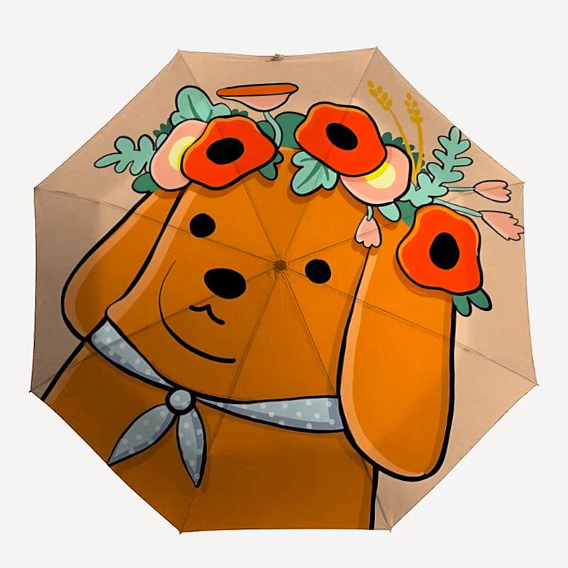 1pc Flower Crown, Puppy Fashionable Auto Opening/Closing Folding Umbrella with 8 Bones, Windproof Portable, Daily Use093
1pc Flower Crown, Puppy Fashionable Auto Opening/Closing Folding Umbrella with 8 Bones, Windproof Portable, Daily Use093