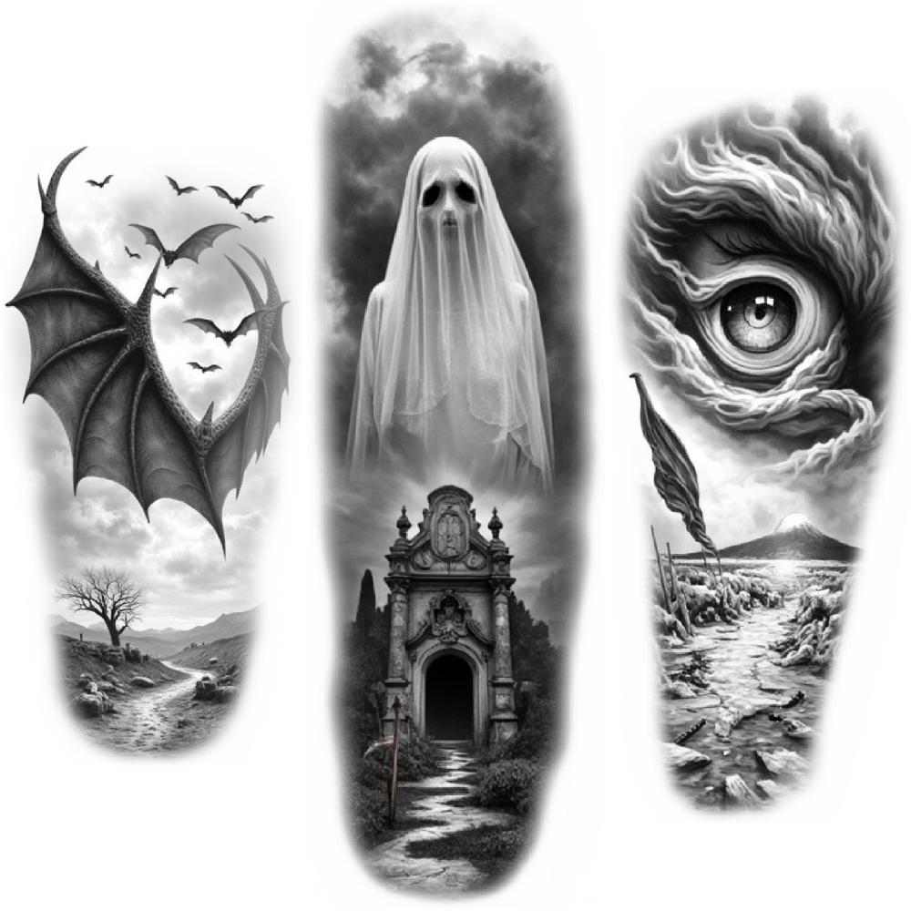 3pcs Temporary Tattoo Realistic Temporary Tattoos Eye Thorns Skull For Men Thighs Arms
3pcs Temporary Tattoo Realistic Temporary Tattoos Eye Thorns Skull For Men Thighs Arms