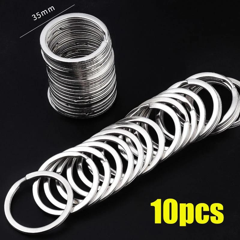 10pcs Stainless Steel Key Rings 25/28/30/32/35mm Round Flat Line Split Rings Keyring for Jewelry Making Keychain DIY Findings
10pcs Stainless Steel Key Rings 25/28/30/32/35mm Round Flat Line Split Rings Keyring for Jewelry Making Keychain DIY Findings