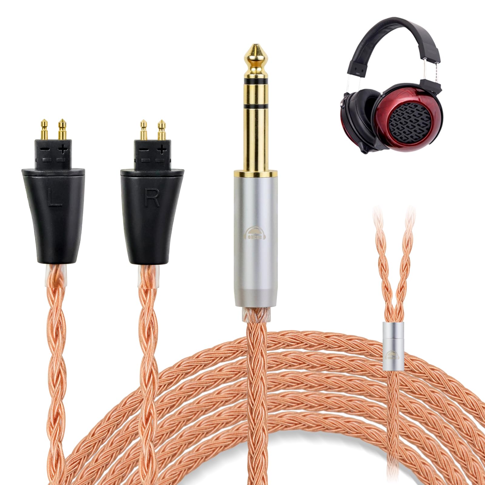 okcsc ZT16 Headphone Cable TH909 Replacement Cable for Earphones and Headphones 16 Cores Pure Copper For FOSTEX Compatible with TH90 Length Re-Cable
okcsc ZT16 Headphone Cable TH909 Replacement Cable for Earphones and Headphones 16 Cores Pure Copper For FOSTEX Compatible with TH90 Length Re-Cable