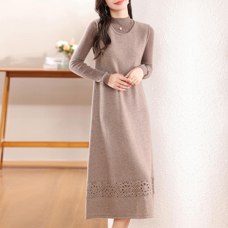 Женское кашемировое платье Qinghe кашемир 30% кашемир 70% шерсть осенне-зимняя кашемировая юбка мягкая и теплая L коричневый
Женское кашемировое платье Qinghe кашемир 30% кашемир 70% шерсть осенне-зимняя кашемировая юбка мягкая и теплая L коричневый