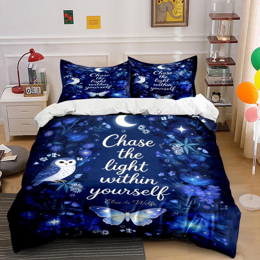 Owl, moon, flowers, butterfly. Bedding sets Duvet cover sets Duvet covers Pillowcases(1 * Duvet Cover 2 * Pillowcases, without duvet insert) 135x200cm
Owl, moon, flowers, butterfly. Bedding sets Duvet cover sets Duvet covers Pillowcases(1 * Duvet Cover 2 * Pillowcases, without duvet insert) 135x200cm