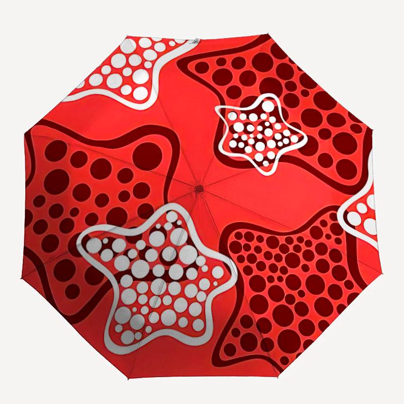 1pc Starfish Pattern Auto-Fold Umbrella with One-Touch Open/Close - 8 Reinforced Ribs for Windproof Stability, yy251118228
1pc Starfish Pattern Auto-Fold Umbrella with One-Touch Open/Close - 8 Reinforced Ribs for Windproof Stability, yy251118228