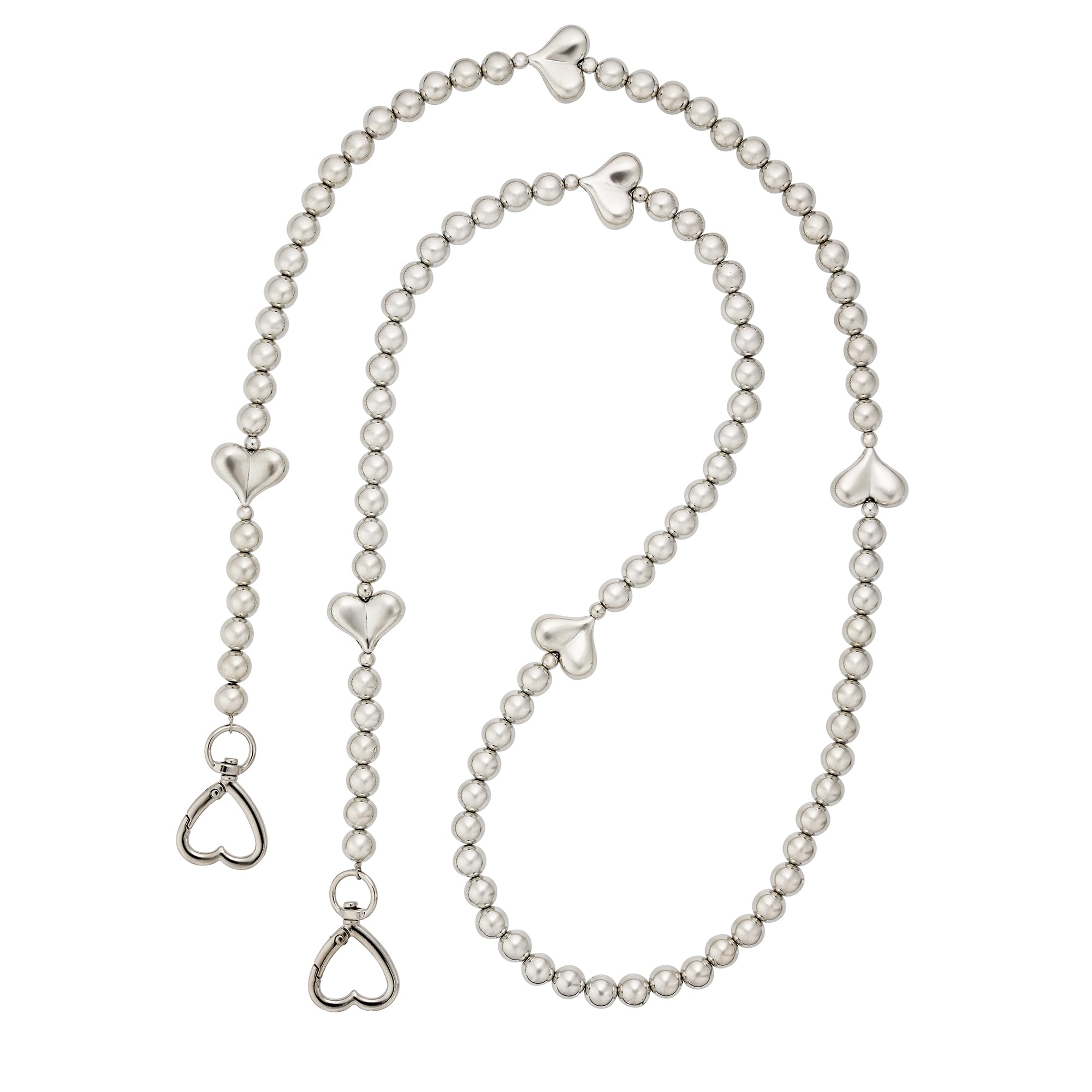 Suncrest Metal Bead Shoulder Heart Silver Strap, iSB-ST67
Suncrest Metal Bead Shoulder Heart Silver Strap, iSB-ST67