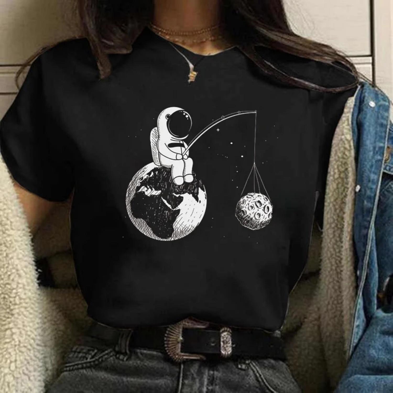 Harajuku Забавная женская футболка 90 s Girl Moon с мультяшным графическим принтом, черная женская футболка, повседневная женская рубашка, кавайная футболка S чёрный
Harajuku Забавная женская футболка 90 s Girl Moon с мультяшным графическим принтом, черная женская футболка, повседневная женская рубашка, кавайная футболка S чёрный