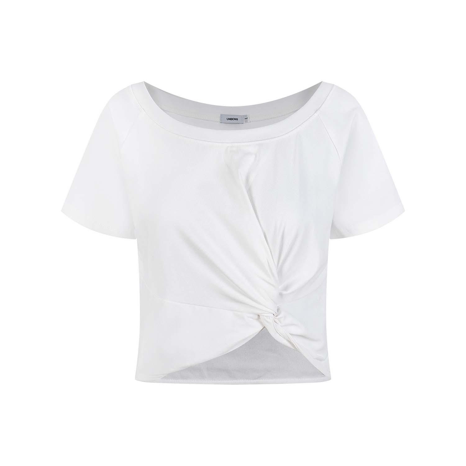 Women s White Twisted Round Neck Slim Fit Cropped T-shirt - Summer Style, Pure Desire, Hot Girl Look Medium
Women s White Twisted Round Neck Slim Fit Cropped T-shirt - Summer Style, Pure Desire, Hot Girl Look Medium