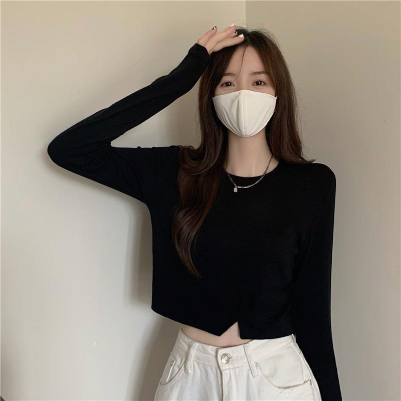 Белая базовая рубашка для женщин на осень и зиму, футболка с длинным рукавом, новый дизайн, короткий топ для студентки в стиле hot girl, трендовый 2XL
Белая базовая рубашка для женщин на осень и зиму, футболка с длинным рукавом, новый дизайн, короткий топ для студентки в стиле hot girl, трендовый 2XL