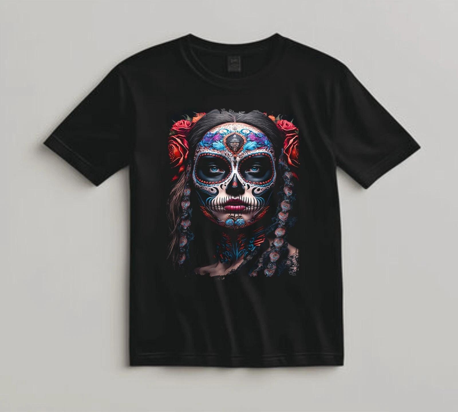 Sugar Skull T Shirt Red Roses Día de Muertos Graphic Art Tee Gift Gothic A415 S
Sugar Skull T Shirt Red Roses Día de Muertos Graphic Art Tee Gift Gothic A415 S