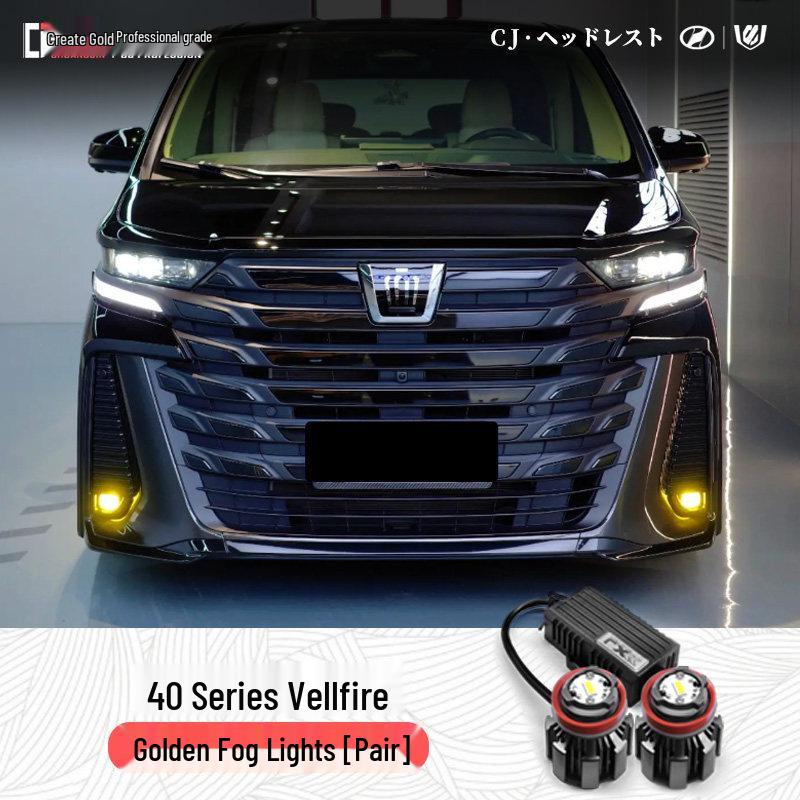 Toyota 40 Series Vellfire Front Bumper DRL and Mona Lisa Fog Light Accessories
Toyota 40 Series Vellfire Front Bumper DRL and Mona Lisa Fog Light Accessories
