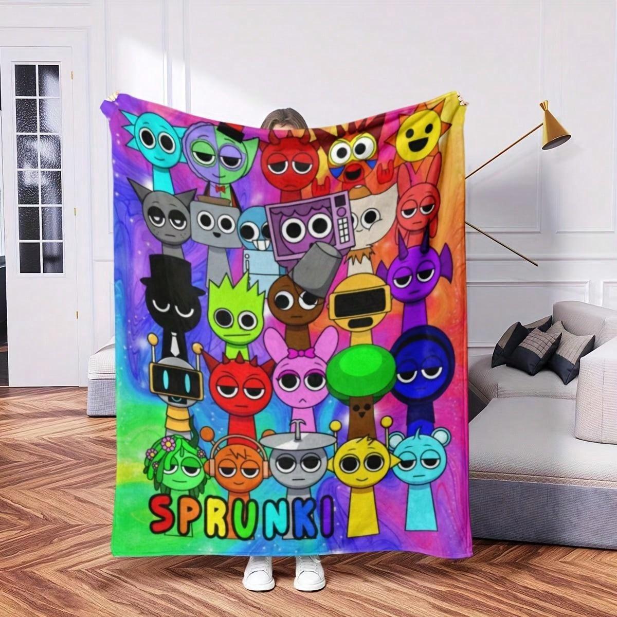 1pc Sprunki Rainbow Characters Flannel Blanket, 2D Flat Print, All-Season, Cozy Throw for Kids Bedroom, Living Room, Camping & G 75cmx90cm
1pc Sprunki Rainbow Characters Flannel Blanket, 2D Flat Print, All-Season, Cozy Throw for Kids Bedroom, Living Room, Camping & G 75cmx90cm