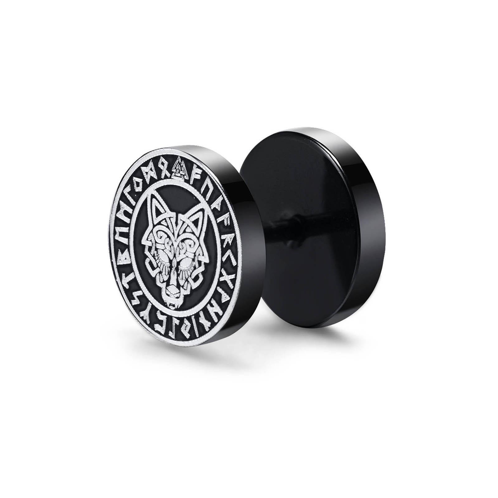 Gothic Norse Viking Runes Stud Earrings for Men Boys,Rock Punk Stainless Steel Valknut Wolf Head Compass Celtic Knot Earrings
Gothic Norse Viking Runes Stud Earrings for Men Boys,Rock Punk Stainless Steel Valknut Wolf Head Compass Celtic Knot Earrings