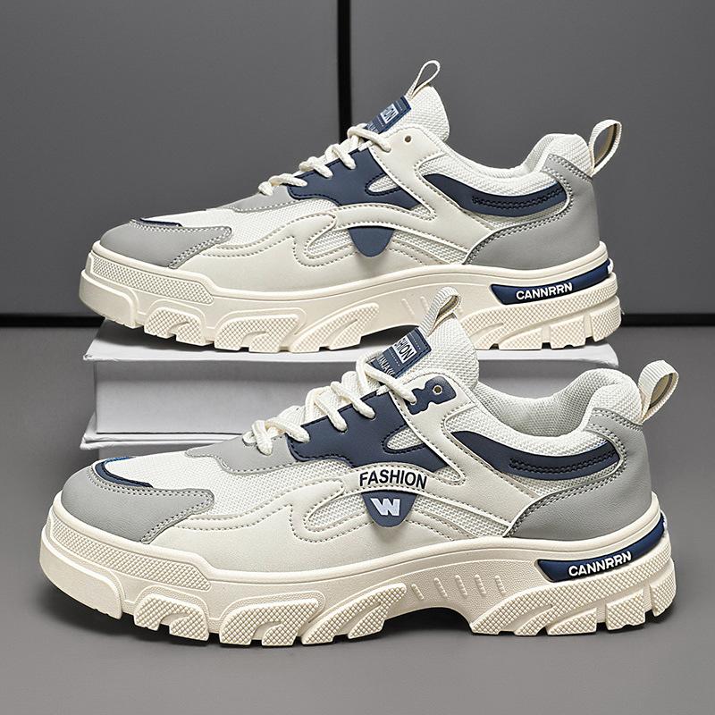 Shoes men s 2024 new winter men s shoes trendy thick-soled leather sneakers running casual breathable dad shoes 39 
Shoes men s 2024 new winter men s shoes trendy thick-soled leather sneakers running casual breathable dad shoes 39