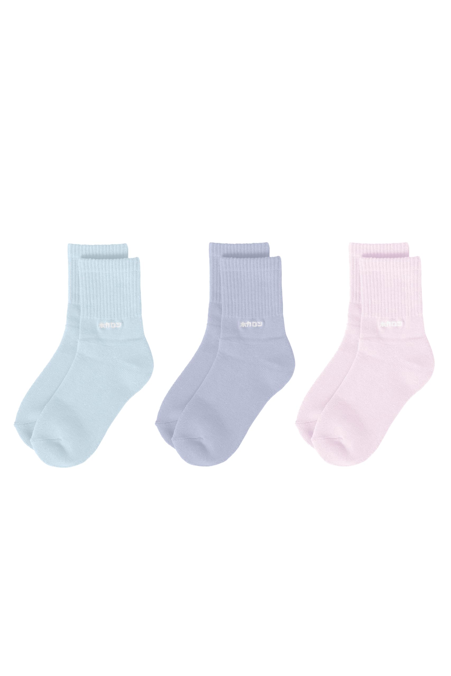 Hokaron Logo Embroidered Pile Pale Pale and Pale Set of 3 Women s Socks, 21.5-24.5cm, Blue, Gray, Pink,
Hokaron Logo Embroidered Pile Pale Pale and Pale Set of 3 Women s Socks, 21.5-24.5cm, Blue, Gray, Pink,