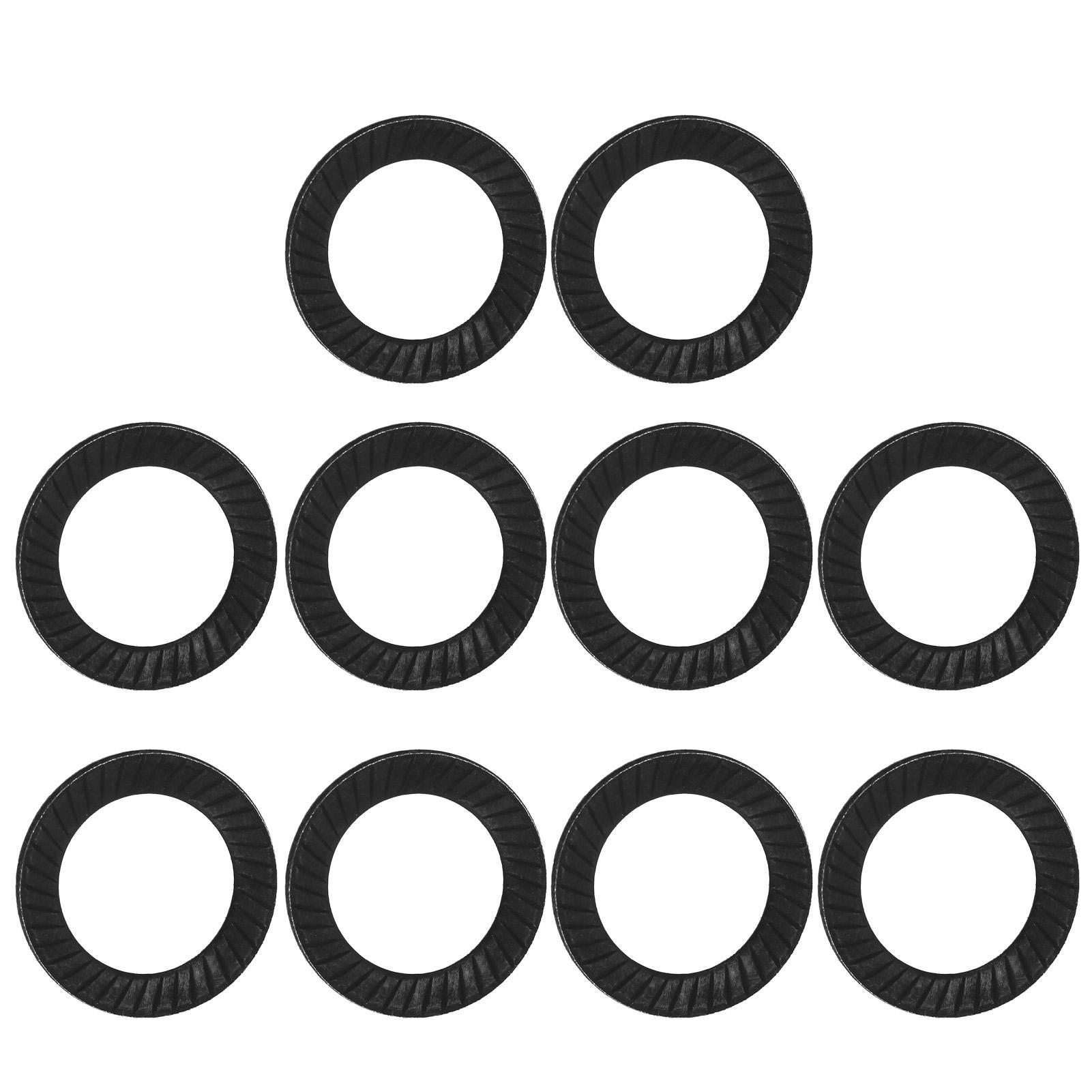 10pcs Steel Ribbed Lock Washer Spacers Washers Anti skid Gaskets with Double sided (M10)
10pcs Steel Ribbed Lock Washer Spacers Washers Anti skid Gaskets with Double sided (M10)
