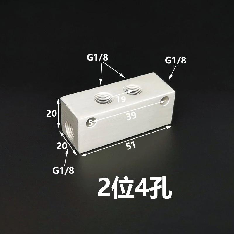 G 1/8 1/4 1/2 BSP Female 2 3 4 5 6 Ways Aluminium Alloy Distributor Manifold Splitter Block Pneumatic Air Fitting
G 1/8 1/4 1/2 BSP Female 2 3 4 5 6 Ways Aluminium Alloy Distributor Manifold Splitter Block Pneumatic Air Fitting