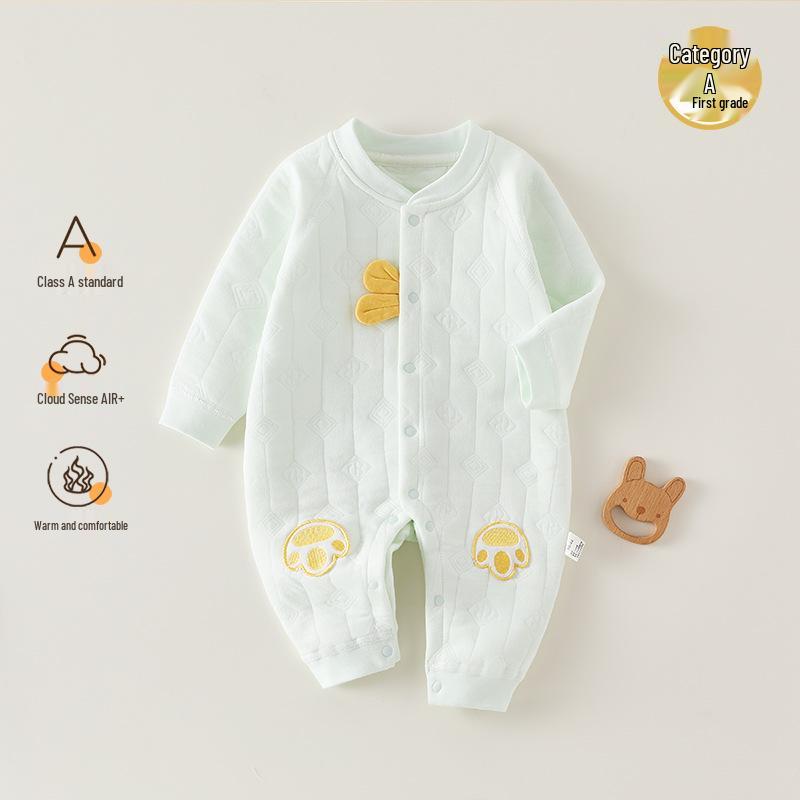 Cozy Quilted Baby Onesie - Warm Base Layer for Newborns, Autumn/Winter Style Size 73
Cozy Quilted Baby Onesie - Warm Base Layer for Newborns, Autumn/Winter Style Size 73