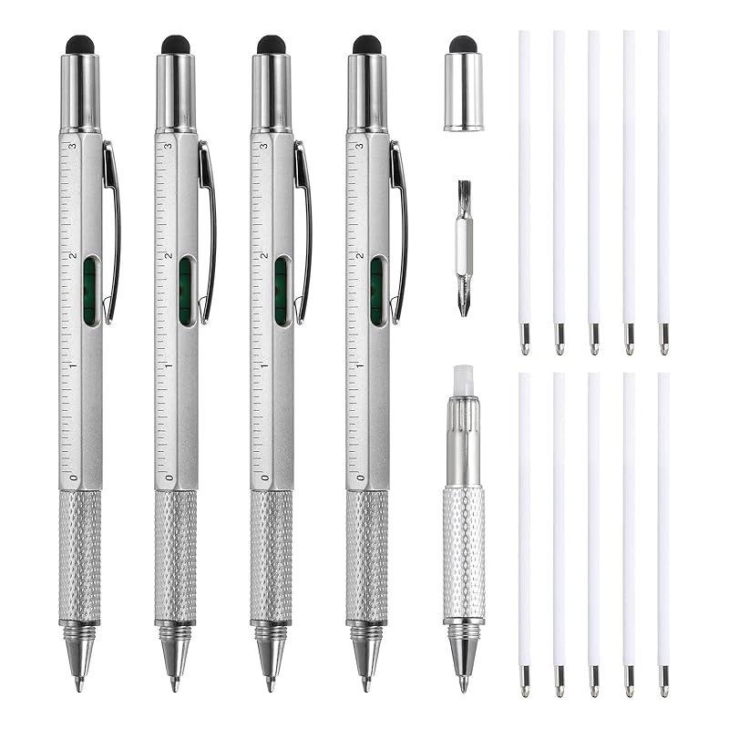 uxcell set of 4 6 in 1 multi tool tech tool pen mens gifts ballpoint pen ruler driver stylus horizontal gauge With refill christmas birthday present
uxcell set of 4 6 in 1 multi tool tech tool pen mens gifts ballpoint pen ruler driver stylus horizontal gauge With refill christmas birthday present