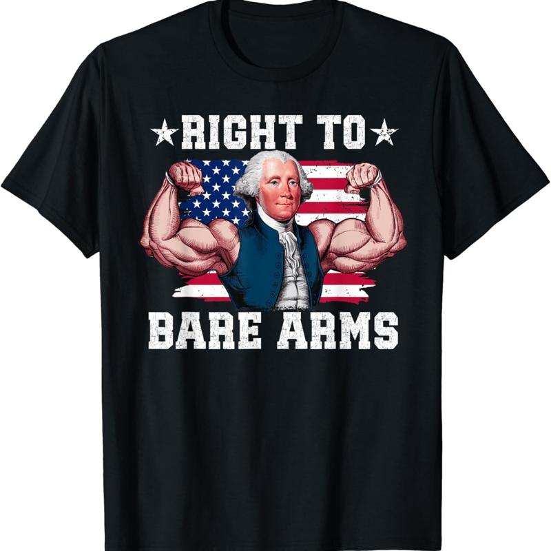 Right To Bare Arms Us Flag 4th Of July Funny Gym Workout T Shirt 5XL різнокольоровий
Right To Bare Arms Us Flag 4th Of July Funny Gym Workout T Shirt 5XL різнокольоровий