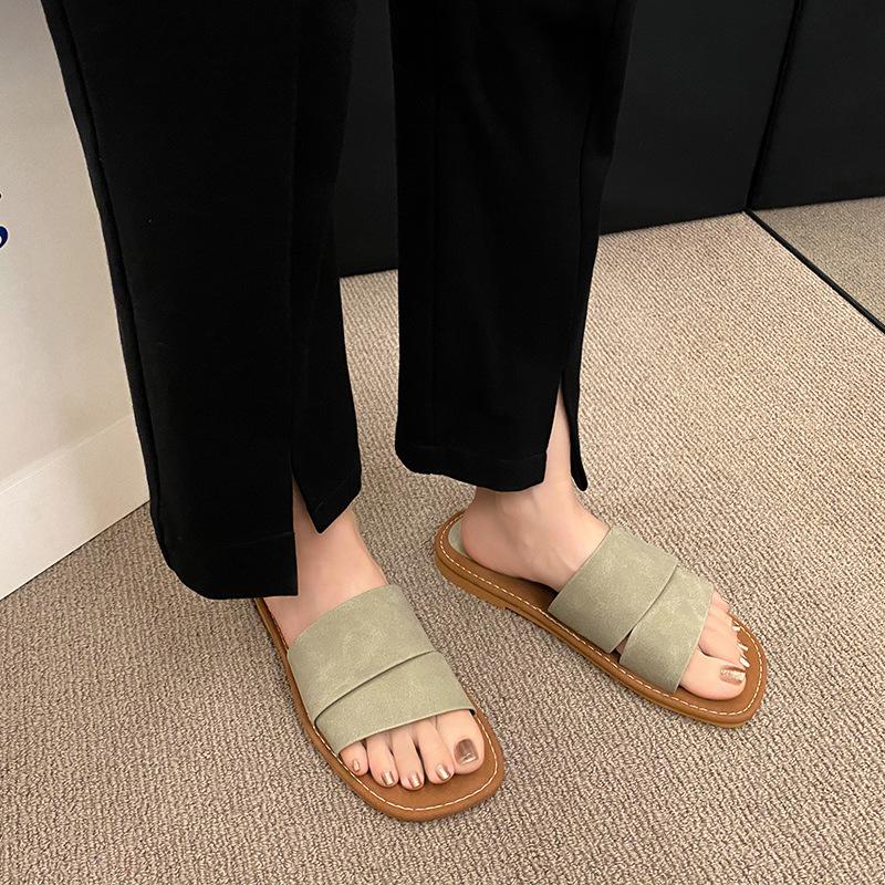 Niche flat-bottomed set of toes to wear cool slippers, women s holiday cool slippers, simple with skirt sandals 35
Niche flat-bottomed set of toes to wear cool slippers, women s holiday cool slippers, simple with skirt sandals 35