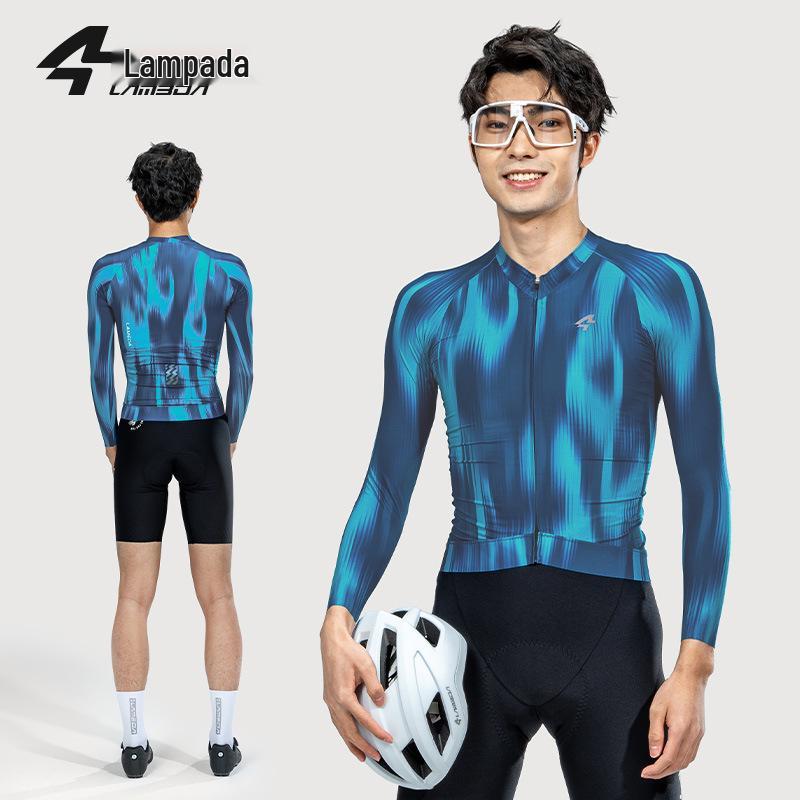 Lampaida Men s Long Sleeve Cycling Jersey - Spring/Autumn, Moisture-Wicking, Quick-Drying, Mountain/Road Bike, Ink Shadow Design M
Lampaida Men s Long Sleeve Cycling Jersey - Spring/Autumn, Moisture-Wicking, Quick-Drying, Mountain/Road Bike, Ink Shadow Design M