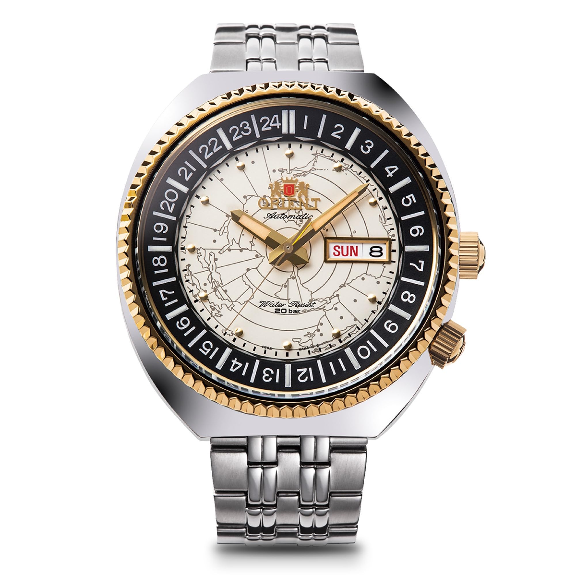ORIENT Men s Automatic Watch WORLDMAP Mechanical with Domestic Warranty, Contemporary RN-AA0E01S, White Silver
ORIENT Men s Automatic Watch WORLDMAP Mechanical with Domestic Warranty, Contemporary RN-AA0E01S, White Silver
