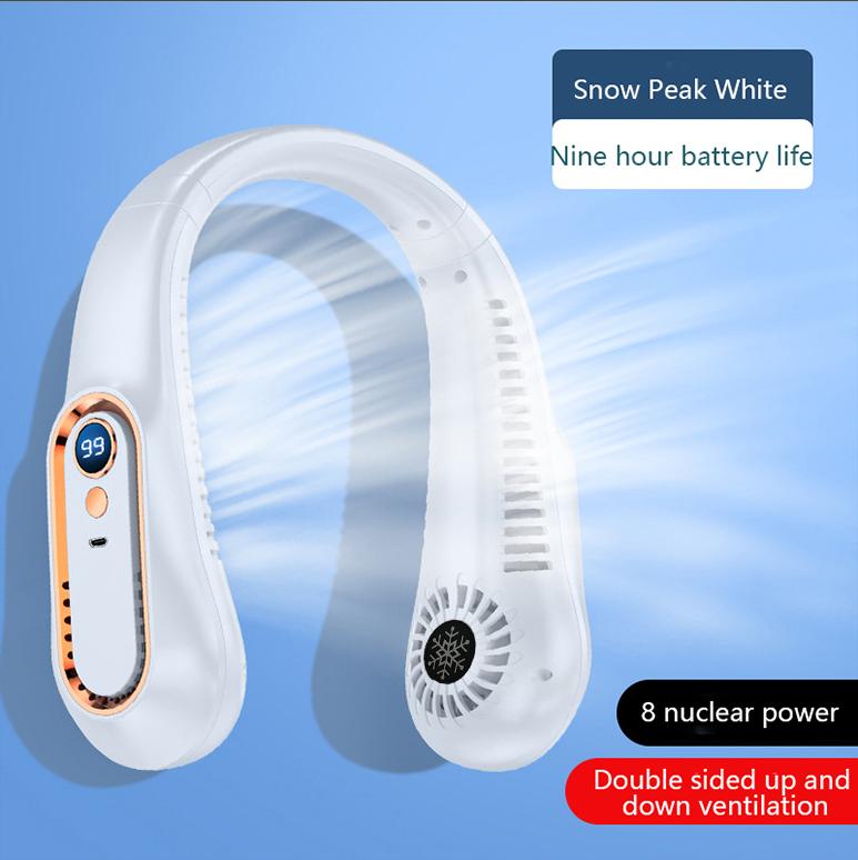 USB Rechargeable Silent Fan Portable Cooling Neck Leaf Free Hanging Neck Fan LED Digital Display of Battery Level for Sport Work белый
USB Rechargeable Silent Fan Portable Cooling Neck Leaf Free Hanging Neck Fan LED Digital Display of Battery Level for Sport Work белый
