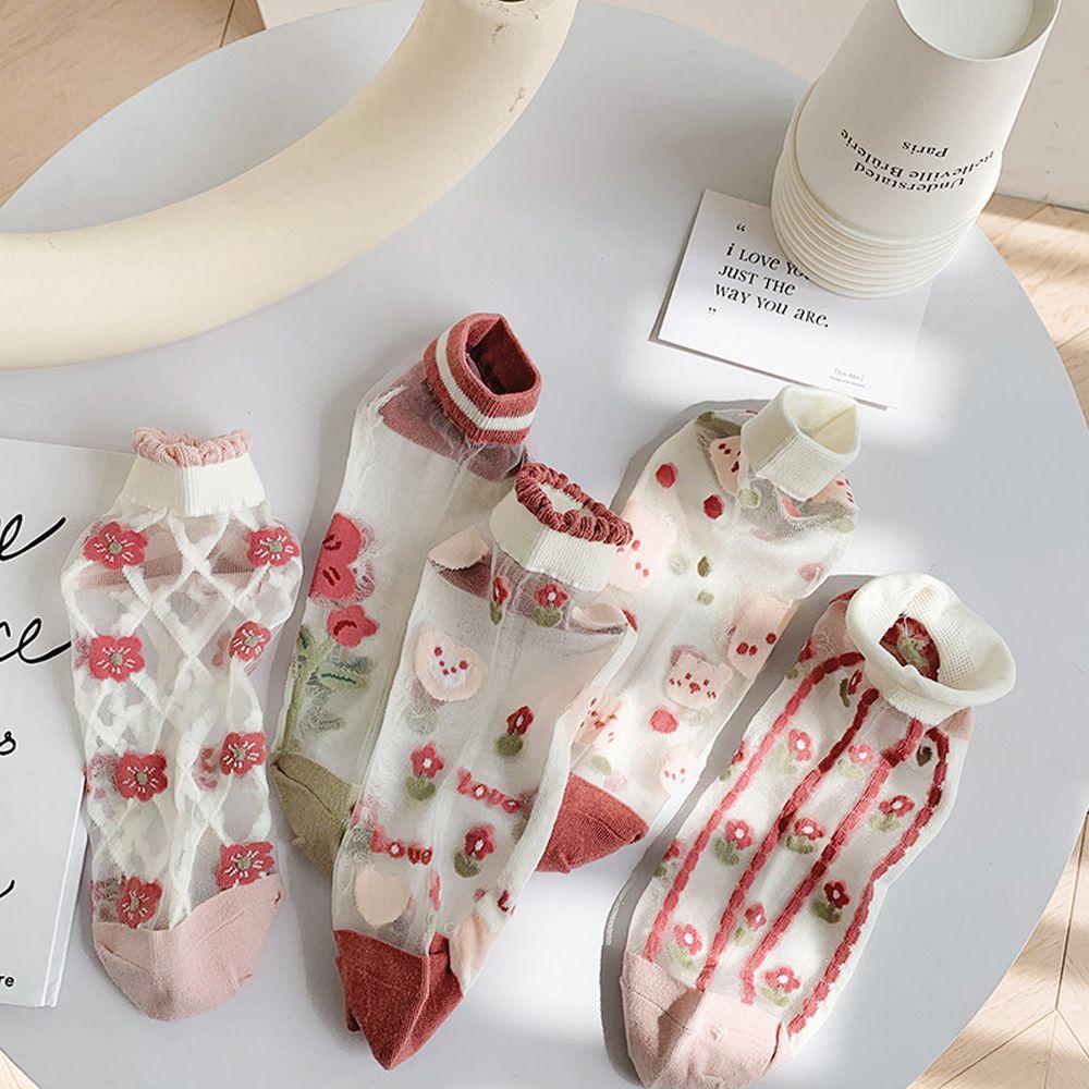 Vintage Comfortable Cute Transparent Lolita Jk Silk Socks Korean Style Hosiery Women Socks Flower
Vintage Comfortable Cute Transparent Lolita Jk Silk Socks Korean Style Hosiery Women Socks Flower