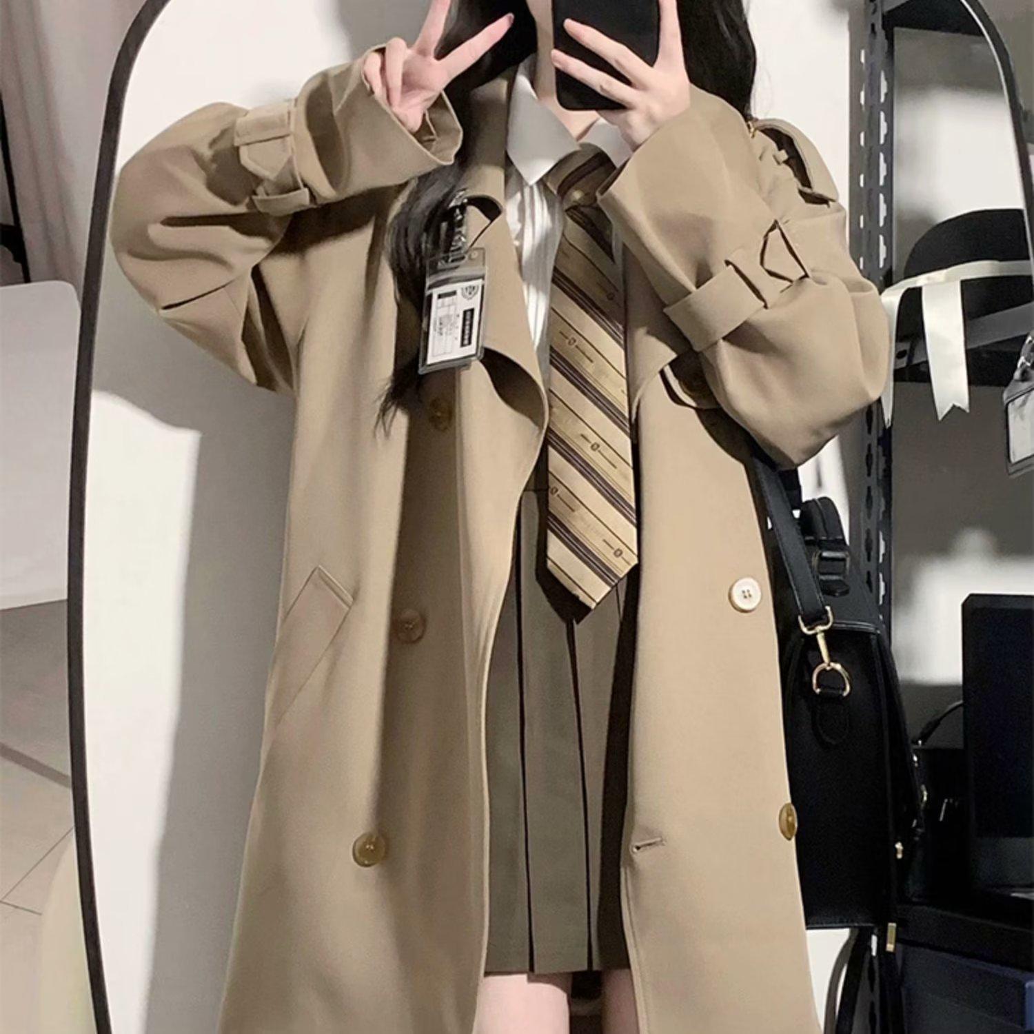 Petite Women s Black Trench Coat - 2023 Autumn/Winter Korean High Street, British Mid-Length Style S
Petite Women s Black Trench Coat - 2023 Autumn/Winter Korean High Street, British Mid-Length Style S